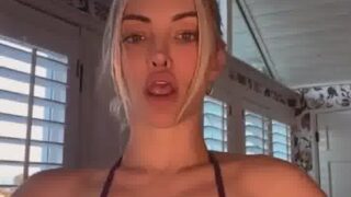 Lindsey Pelas!!! Huge tits on bedroom  – New video update