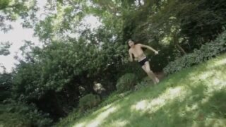 Michelle Trasatti topless run monster -video porn